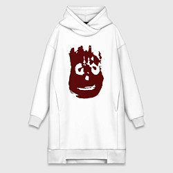 Женское худи-платье Изгой - Уилсон, цвет: белый