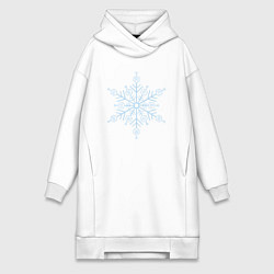 Женское худи-платье Акадза 3 высшая луна, цвет: белый