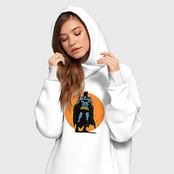 Женское худи-платье Cool Batman, цвет: белый — фото 2