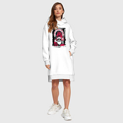 Женское худи-платье Красный огненный конь 2026, цвет: белый — фото 2