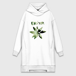 Женское худи-платье Depeche Mode - Exciter Flower, цвет: белый