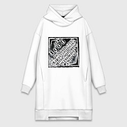 Женское худи-платье Путешествие в Лас-Вегас, цвет: белый
