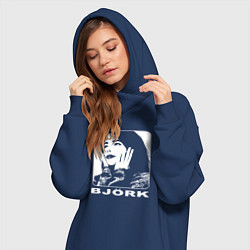 Женское худи-платье Bjork, цвет: тёмно-синий — фото 2
