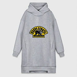 Женское худи-платье HC Boston Bruins Label, цвет: меланж