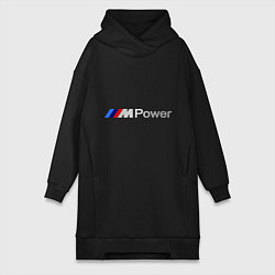 Женское худи-платье BMW M Power, цвет: черный