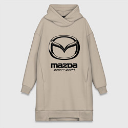 Женское худи-платье Mazda Zoom-Zoom, цвет: миндальный