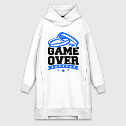 Женское худи-платье Game over Свадьба, цвет: белый