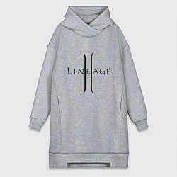 Женское худи-платье Lineage logo, цвет: меланж