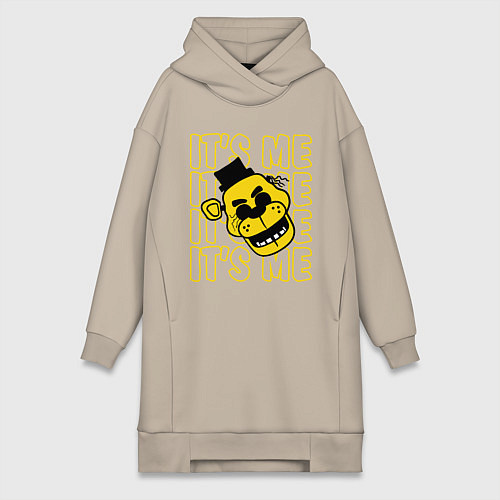 Женская толстовка-платье It's me Freddy / Миндальный – фото 1