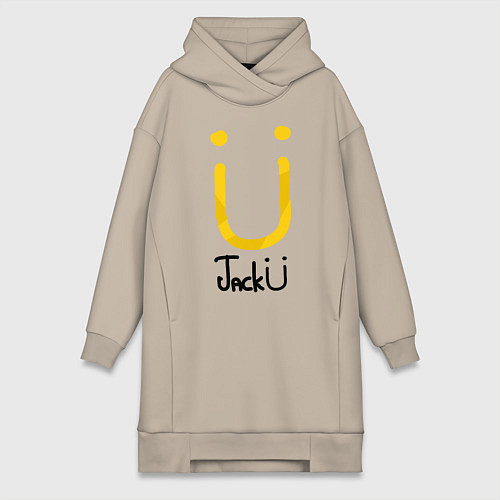 Женская толстовка-платье Jack U / Миндальный – фото 1