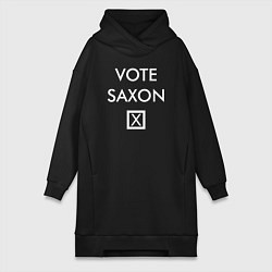 Женское худи-платье Vote Saxon, цвет: черный