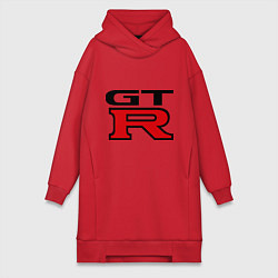 Женское худи-платье Gtr, цвет: красный