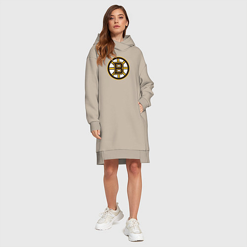 Женская толстовка-платье Boston Bruins / Миндальный – фото 4