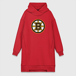 Женское худи-платье Boston Bruins, цвет: красный