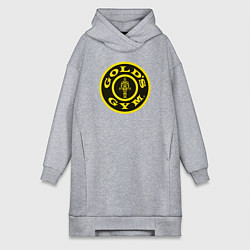 Женское худи-платье Gold's Gym, цвет: меланж