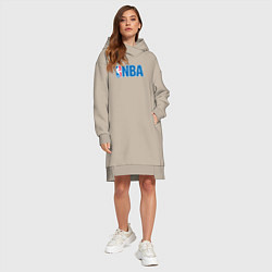 Женское худи-платье NBA, цвет: миндальный — фото 2