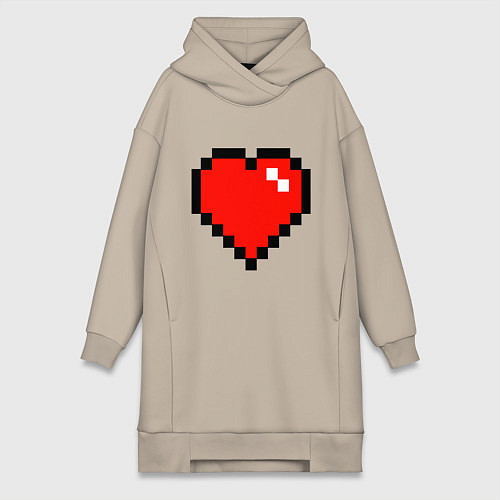 Женская толстовка-платье Minecraft Lover / Миндальный – фото 1