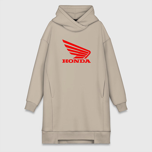Женская толстовка-платье Honda Red / Миндальный – фото 1