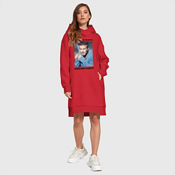 Женское худи-платье Дэвид Бекхэм: Чемпионами становятся цвета красный — фото 2