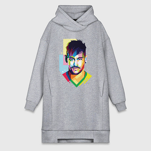 Женская толстовка-платье Neymar: fun-art / Меланж – фото 1