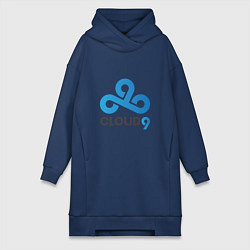 Женское худи-платье Cloud9, цвет: тёмно-синий