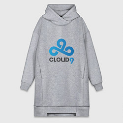 Женское худи-платье Cloud9, цвет: меланж