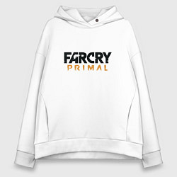 Толстовка оверсайз женская Far Cry: Primal Logo, цвет: белый