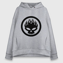 Толстовка оверсайз женская The Offspring: Sybmol, цвет: меланж