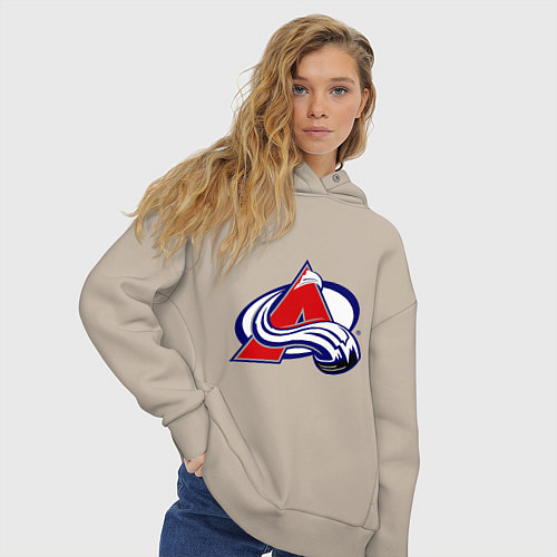 Женское худи оверсайз Colorado Avelanche / Миндальный – фото 3