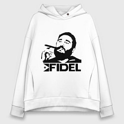 Толстовка оверсайз женская FIdel, цвет: белый