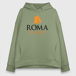 Толстовка оверсайз женская AS Roma 1927, цвет: авокадо