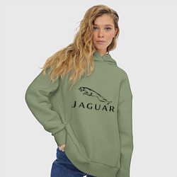 Толстовка оверсайз женская Jaguar, цвет: авокадо — фото 2