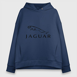 Толстовка оверсайз женская Jaguar, цвет: тёмно-синий