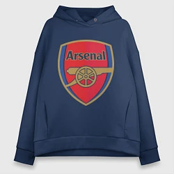 Толстовка оверсайз женская Arsenal FC, цвет: тёмно-синий