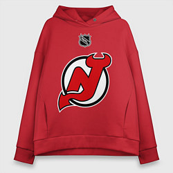Толстовка оверсайз женская New Jersey Devils: Kovalchuk 17, цвет: красный