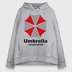 Толстовка оверсайз женская Umbrella corporation, цвет: меланж