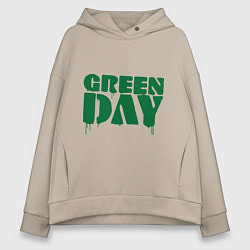 Толстовка оверсайз женская Green Day, цвет: миндальный