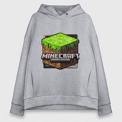 Толстовка оверсайз женская Minecraft: Pocket Edition, цвет: меланж