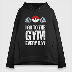 Толстовка оверсайз женская Gym Everyday, цвет: черный