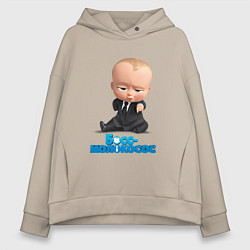 Толстовка оверсайз женская Boss Baby, цвет: миндальный