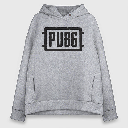 Женское худи оверсайз PUBG / Меланж – фото 1