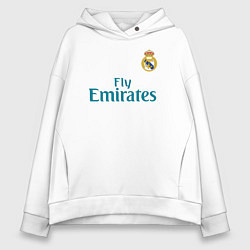 Толстовка оверсайз женская Real Madrid: Ronaldo 07, цвет: белый