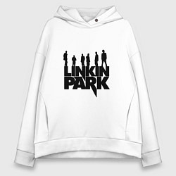 Толстовка оверсайз женская Linkin Park, цвет: белый