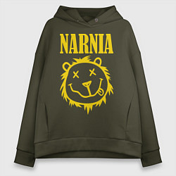 Толстовка оверсайз женская Narnia, цвет: хаки