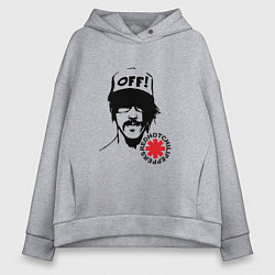 Толстовка оверсайз женская Red Hot Chili Peppers: Off, цвет: меланж