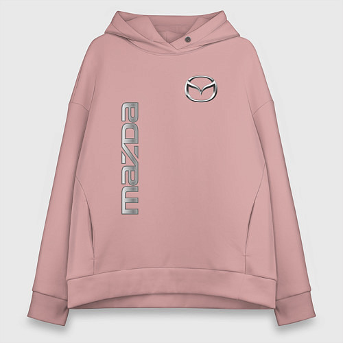 Женское худи оверсайз Mazda Style / Пыльно-розовый – фото 1