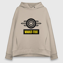 Толстовка оверсайз женская Vault-tec, цвет: миндальный