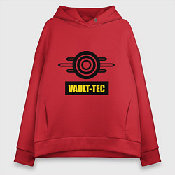 Толстовка оверсайз женская Vault-tec, цвет: красный