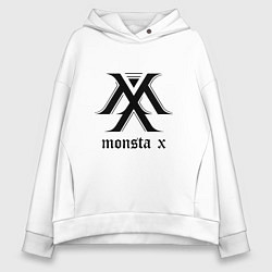 Толстовка оверсайз женская Monsta X, цвет: белый