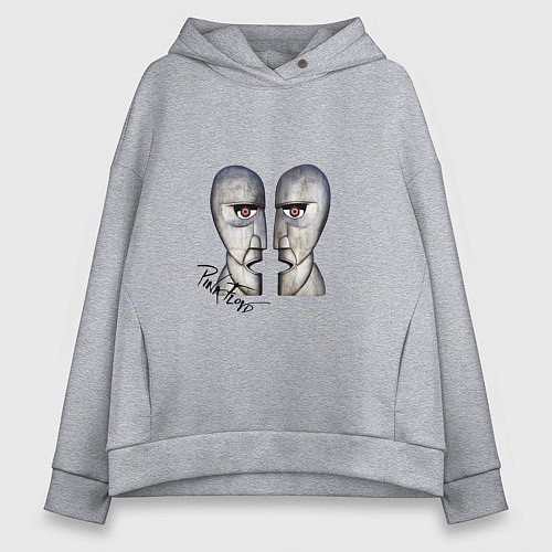 Женское худи оверсайз Pink Floyd / Меланж – фото 1